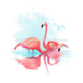 Фабрика оптовые татуировки животных фламинго цветные временные татуировки Поставкы партии 